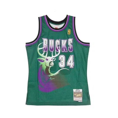 Mitchell & Ness Men's Basketball Tank Top Nba Swingman Jersey Hardwood Classics No 34 Ray Allen 1996-97 Milbuc Alter In Original Team Colors