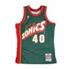 Mitchell & Ness Men's Basketball Tank Top Nba Swingman Jersey Hardwood Classics No 40 Shawn Kemp 1995-96 Seasup Orig In Original Team Colors