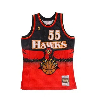 Mitchell & Ness Men's Basketball Tank Top Nba Swingman Jersey Hardwood Classics No 55 Dikembe Mutombo 1996-97 Atlhaw In Original Team Colors