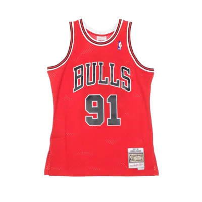 Mitchell & Ness Men's Basketball Tank Top Nba Swingman Jersey Hardwood Classics No 91 Dennis Rodman 1997-98 Chibul R In Original Team Colors