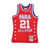 Mitchell & Ness Men's Basketball Tank Top Nba Swingman Jersey No 21 Tim Duncan Team West In Red