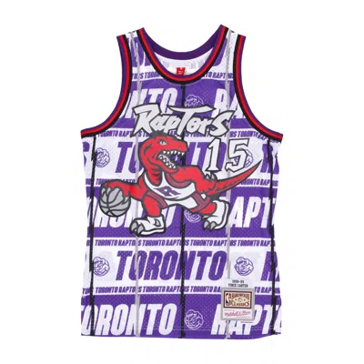 Mitchell & Ness Men's Basketball Tank Top Nba Teamwrap Swingman Jersey Hardwood Classics No 15 Vince Carter 1998-99 In Purple