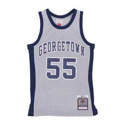 Mitchell & Ness Men's Basketball Tank Top Ncaa Swingman Jersey No 55 Dikembe Mutombo Geohoy Chrome