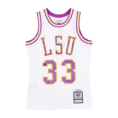 Mitchell & Ness Men's Basketball Tank Top Ncaa White Jersey 1990 No 33 Shaquille O'neal Loutig White