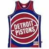 Mitchell & Ness Men's Big Face 2.0 Detroit Pistons Jersey In Red/royal In Multi