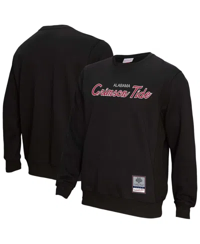 Mitchell & Ness Men's Black Alabama Crimson Tide Elite Script Pullover Sweatshirt