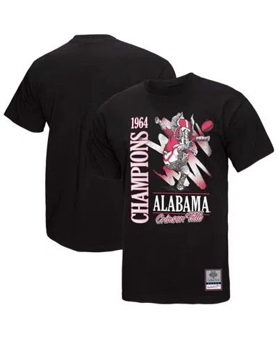 Mitchell & Ness Black Alabama Crimson Tide Retro Brush Mineral Wash T-shirt