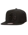 Mitchell & Ness Men's Black Boston Bruins Soul Strike Tonal Snapback Hat In Black