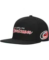 Mitchell & Ness Mitchell Ness Men's Black Carolina Hurricanes Core Team Script 2.0 Snapback Hat In Black