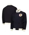 Mitchell & Ness Men's Black Chicago Blackhawks Vintage Coaches Cotton Twill Full-zip Jacket In Black
