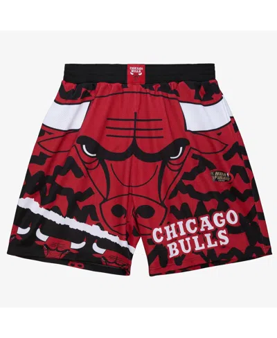 Mitchell & Ness Men's Black Chicago Bulls Jumbotron 2.0 Sublimated Shorts