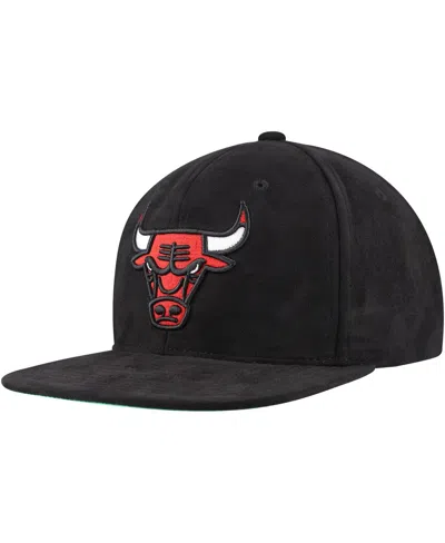 Mitchell & Ness Mitchell Ness Men's Black Chicago Bulls Sweet Suede Snapback Hat