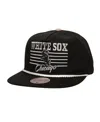 Mitchell & Ness Mitchell Ness Men's Black Chicago White Sox Radiant Lines Deadstock Snapback Hat In Black