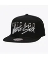 Mitchell & Ness Men's Black Chicago White Sox Team Tagged Snapback Hat In Black