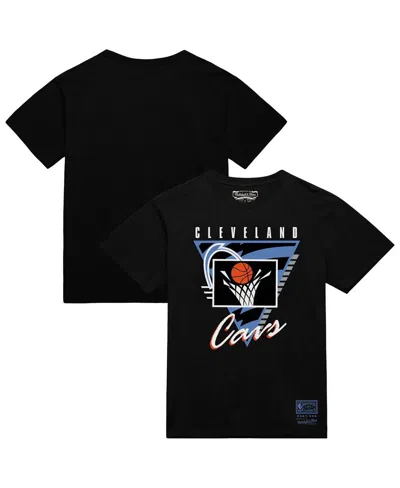 Mitchell & Ness Black Cleveland Cavaliers Worldwide Collection Tri-logo T-shirt