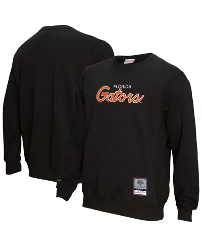 Mitchell & Ness Black Florida Gators Elite Script Pullover Sweatshirt