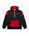 Mitchell & Ness Men's Black Georgia Bulldogs Anorak Vintage Logo Half-zip Hoodie Jacket In Black