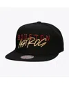 Mitchell & Ness Men's Black Houston Astros Team Tagged Snapback Hat In Black
