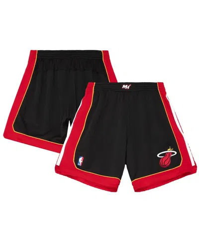 Mitchell & Ness Men's Black Miami Heat 2012-13 Hardwood Classics Road Replica Shorts