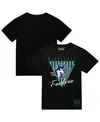 Mitchell & Ness Black Minnesota Timberwolves Worldwide Collection Tri-logo T-shirt