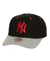 Mitchell & Ness Men's Black New York Yankees Bred Pro Adjustable Hat In Black