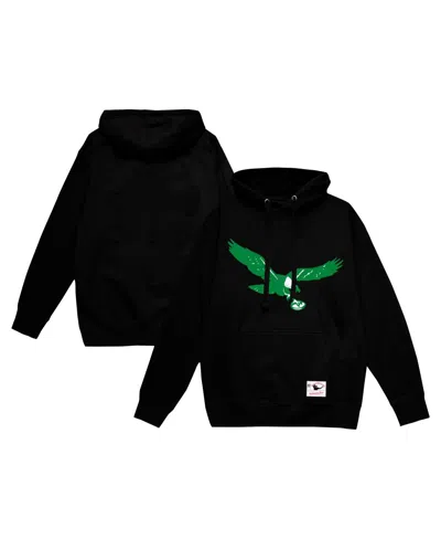 Mitchell & Ness Men's Black Philadelphia Eagles Vintage Pullover Hoodie