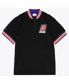 Mitchell & Ness Men's Black Phoenix Suns Mesh Quarter-zip Top