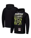 Mitchell & Ness Men's Black Pittsburgh Pirates Sidewalk Sketch Pullover Hoodie In Black