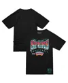 Mitchell & Ness Black San Antonio Spurs Worldwide Collection Glow Up T-shirt In Black