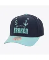 Mitchell & Ness Men's Black Seattle Kraken All In 2.0 Pro Crown Adjustable Hat In Black