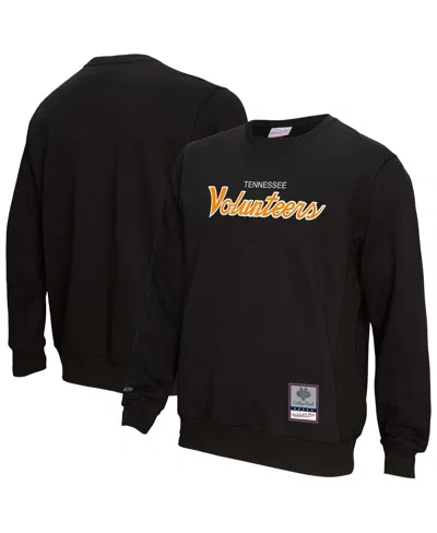 Mitchell & Ness Black Tennessee Volunteers Elite Script Pullover Sweatshirt