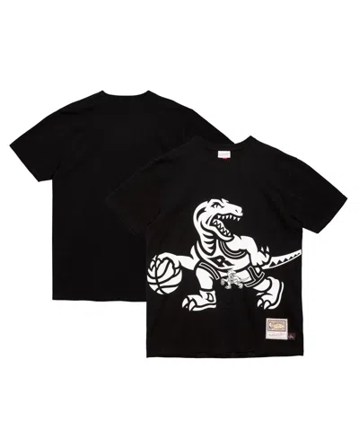 Mitchell & Ness Men's Black Toronto Raptors Hardwood Classics Big Face 2.0 T-shirt