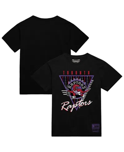 Mitchell & Ness Black Toronto Raptors Worldwide Collection Tri-logo T-shirt