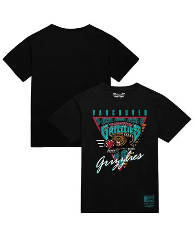 Mitchell & Ness Black Vancouver Grizzlies Worldwide Collection Tri-logo T-shirt