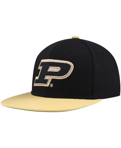 Mitchell & Ness Men's Black/gold Purdue Boilermakers 2-tone 2.0 Snapback Hat In Black,gold