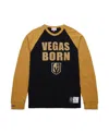 Mitchell & Ness Men's Black/gold Vegas Golden Knights Legendary Slub Raglan Long Sleeve T-shirt