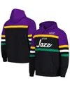 Mitchell & Ness Men's Hoodie Nba Head Coach Hoodie Utajaz Original Team Colors In Black Purple