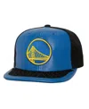 Mitchell & Ness Mitchell Ness Men's Black/royal Golden State Warriors Day One Snapback Hat In Blue Royal