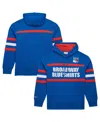 Mitchell & Ness Men's Blue New York Rangers Head Coach Slogan Pullover Hoodie