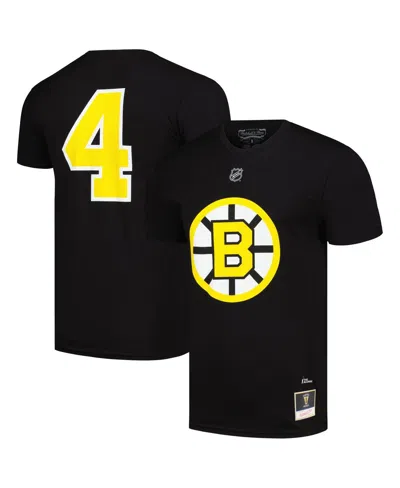 Mitchell & Ness Men's Bobby Orr Black Boston Bruins Big Tall Name Number T-shirt