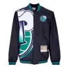 Mitchell & Ness Men's Bomber Jacket Nba Big Face 7.0 Jacket Dalmav Black In Black