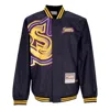 Mitchell & Ness Men's Bomber Jacket Nba Big Face 7.0 Jacket Loslak Black In Black
