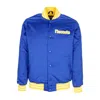 Mitchell & Ness Men's Bomber Jacket Nba Heavyweight Satin Jacket Dennug Original Team Colors In Original Team Colors