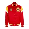 Mitchell & Ness Men's Bomber Jacket Nba Heavyweight Satin Jacket Houroc Original Team Colors In Original Team Colors