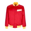 Mitchell & Ness Nba Houston Rockets Heavyweight Jacket In Scarlet In Original Team Colors