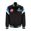 Mitchell & Ness Men's Bomber Jacket Nba Heavyweight Satin Jacket Mintim Original Team Colors In Original Team Colors