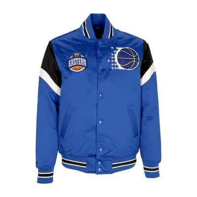 Mitchell & Ness Men's Bomber Jacket Nba Heavyweight Satin Jacket Orlmag Original Team Colors