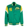 Mitchell & Ness Men's Bomber Jacket Nba Heavyweight Satin Jacket Seasup In Original Team Colors