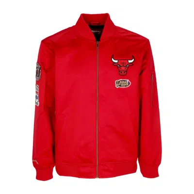 Mitchell & Ness Men's Bomber Jacket Nba Lightweight Satin Bomber Chibul Original Team Colors