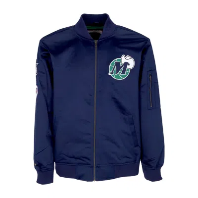 Mitchell & Ness Men's Bomber Jacket Nba Lightweight Satin Bomber Dalmav Original Team Colors